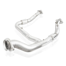 Load image into Gallery viewer, Stainless Works 2015-16 F150 2.7L Downpipe 3in High-Flow Cats Y-Pipe Factory Connection - FT15ECODPCAT
