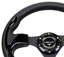 Load image into Gallery viewer, NRG Reinforced Steering Wheel (320mm) Blk w/Gloss Black Trim - RST-001BK
