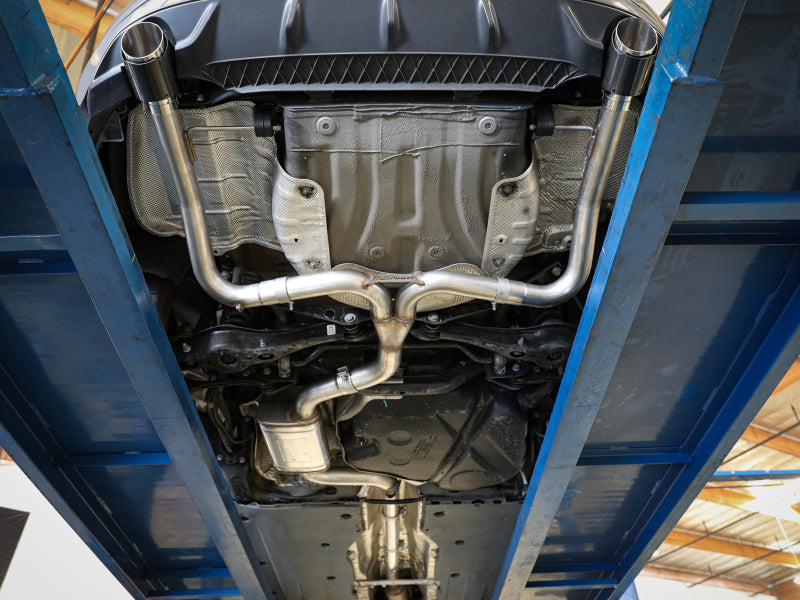aFe 19-21 VW Jetta GLI (MKVII) L4-2.0L (t) MACH Force-Xp 304 SS Cat-Back Exhaust System Blue Tips - 49-36432-L