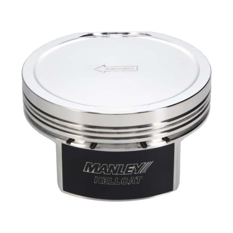 Manley Dodge Hellcat 4.095 Bore -6.5cc 9.5:1 CR Platinum Series Dish Piston Set - 597905C-8