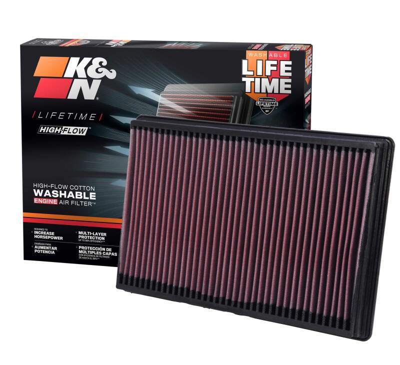 K&N 02-10 Dodge Ram 1500/2500/3500 3.7/4.7/5.7L Drop In Air Filter - 33-2247