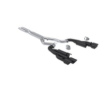 Load image into Gallery viewer, MBRP 2024+ Ford Mustang 5.0L Blk Alum. SS 3in Cat-Back Exhaust w/ Quad Blk Tips (Valve Delete) - S7282BLK