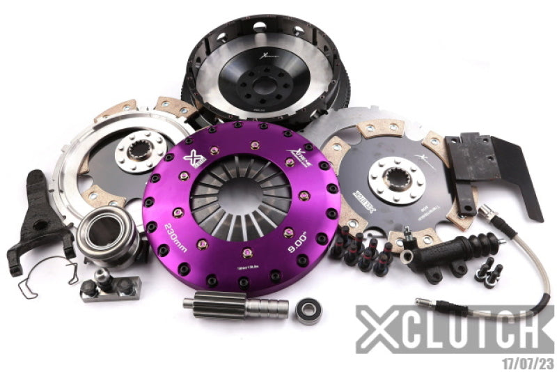 XClutch 93-95 Toyota Supra Twin Turbo 3.0L 9in Twin Solid Ceramic Clutch Kit - XKTY23536-2E