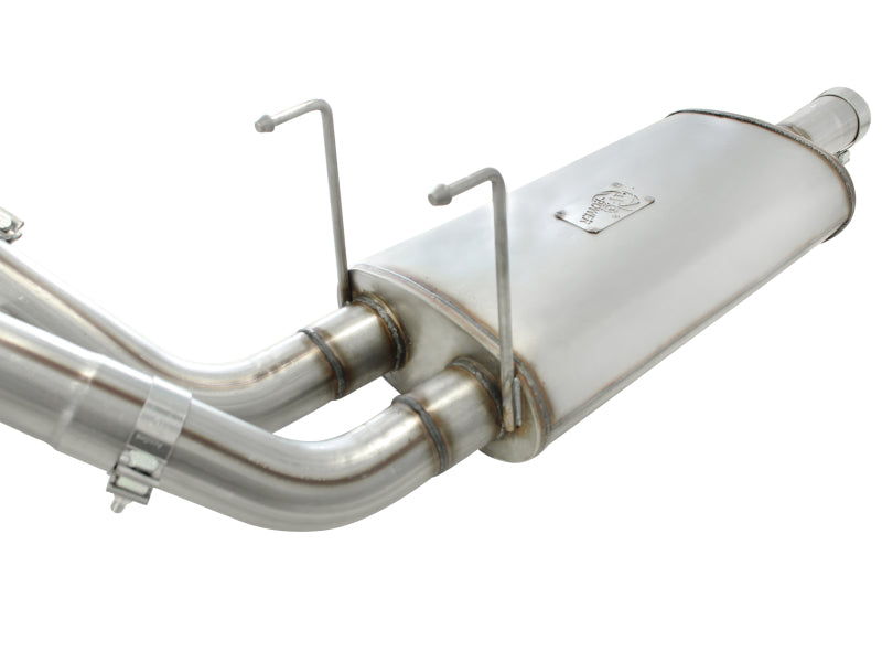 aFe MACHForce XP Exhausts Cat-Back SS-409 EXH CB Dodge Ram 1500 5.7L HEMI 09-13 Glossed Black - 49-42013-B