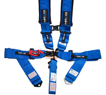 Load image into Gallery viewer, NRG SFI 16.1 5PT 3in. Padded Seat Belt Harness / Latch Link - Blue - SBH-5PCBL-620