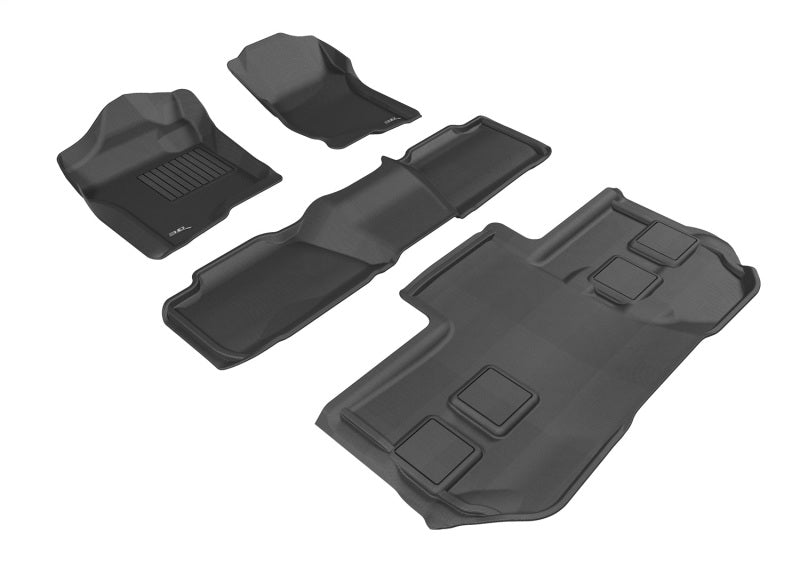3D MAXpider 11-14 Chevrolet Suburban w/ Bucket 2nd Row Kagu Black Full Set - L1CH05401509