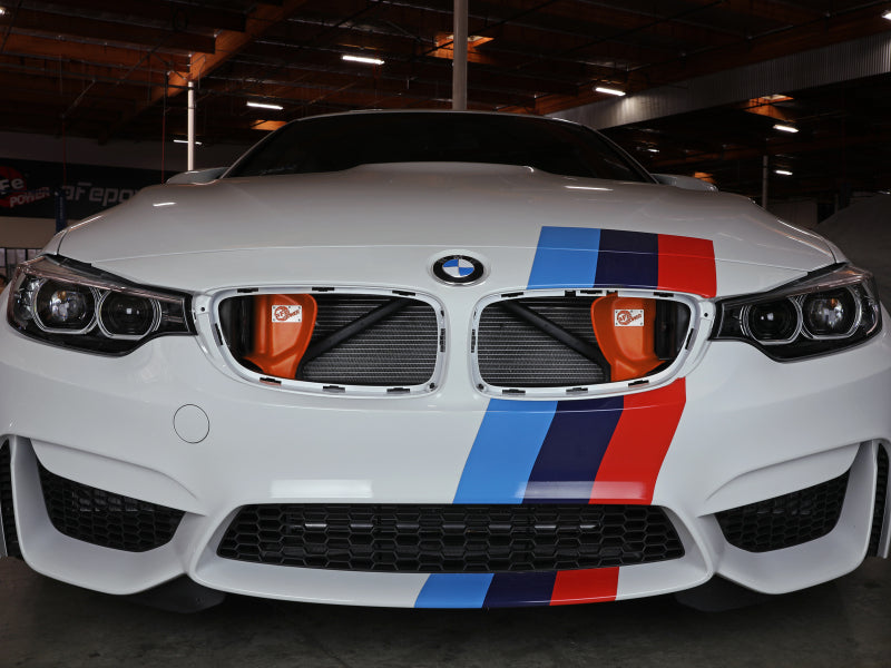aFe Magnum FORCE Dynamic Air Scoop 15-18 BMW M3/15-20 M4 - Orange - 54-13032SN