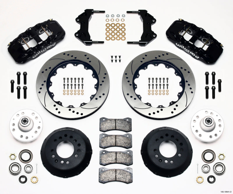 Wilwood AERO6 Front Hub Kit 14.00 Drilled WWE ProSpindle - 140-10641-D