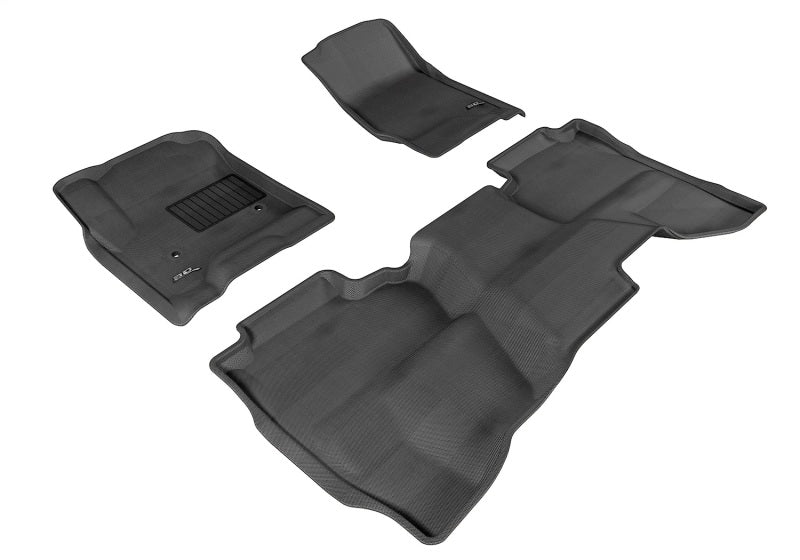 3D MAXpider 14-19 GMC Sierra 1500 DC / 2500HD / 3500HD DC / Sierra 1500 Ltd Kagu Black Full Set - L1GM01101509
