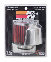 Load image into Gallery viewer, K&amp;N 1.5in Flange ID x 3in OD x 2.5in Height Clamp On Crankcase Vent Filter - 62-1514