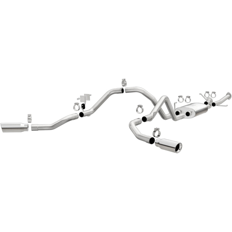 MagnaFlow Cat-Back 10-15 Toyota Tundra SC LB / CC SB 4.6L/5.7L V8 SS 2.5 Dual Split Rear 4in Tip - 19232