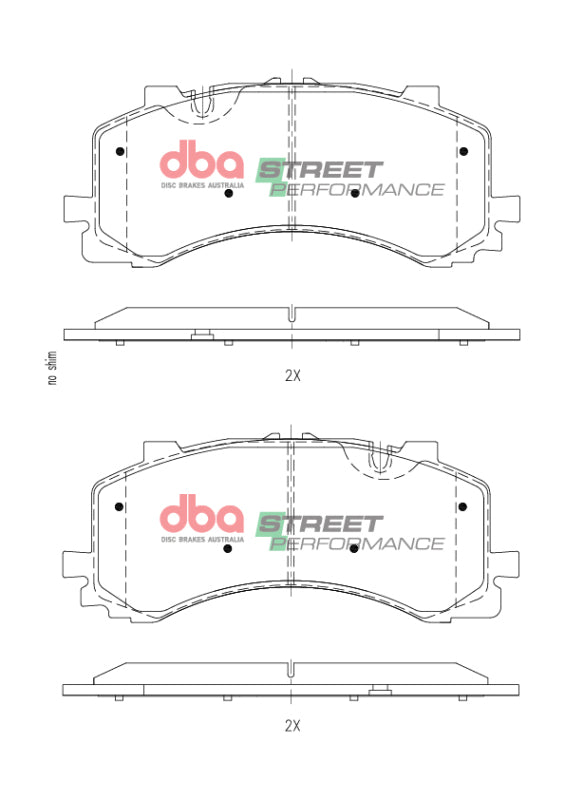 DBA 2019+ Audi S6 SP Performance Front Brake Pads - DB15124SP