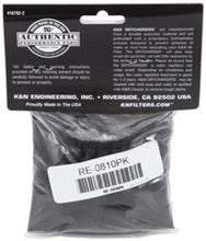 Load image into Gallery viewer, K&amp;N Universal Round Tapered Filter Wrap - Black - 6in Base ID x 4.625in Top ID x 9in Height - RE-0810PK