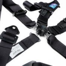 Load image into Gallery viewer, NRG 5PT 3in. Seat Belt Harness / Cam Lock - Black - SBH-B6PCBK