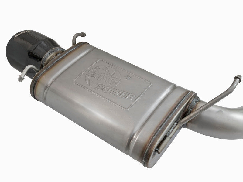 aFe Mach Force-Xp 3in CB Stainless Steel Dual Exhaust System w/ Black Tips 09-15 Cadillac CTS-V - 49-34063-B