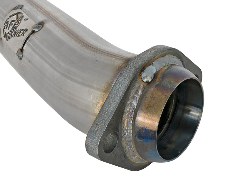 aFe Twisted Steel 2in Stainless Steel Loop Delete Down-Pipe 2018+ Jeep Wrangler (JL) V6 3.6L - 48-48024