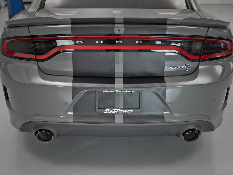aFe MACH Force-XP 4-1/2in Polished OE Replacement Exhaust Tips - 15-19 Dodge Charger/Hellcat - 49C32068-P