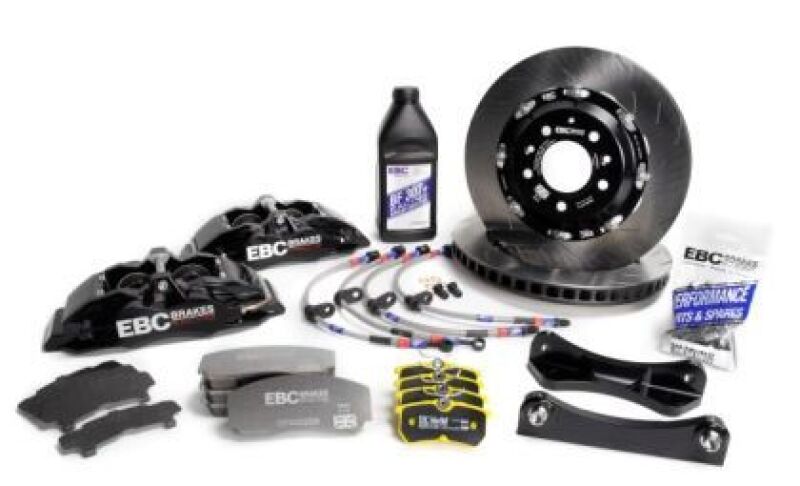 EBC Racing 14-19 BMW M3 F80/F82/F87 3.0T Black Apollo-4 380mm Rotors Front Big Brake Kit - BBK035BLK-1