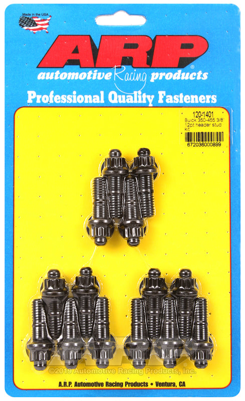 ARP Buick 350-455 3/8in 12pt header stud kit - 120-1401