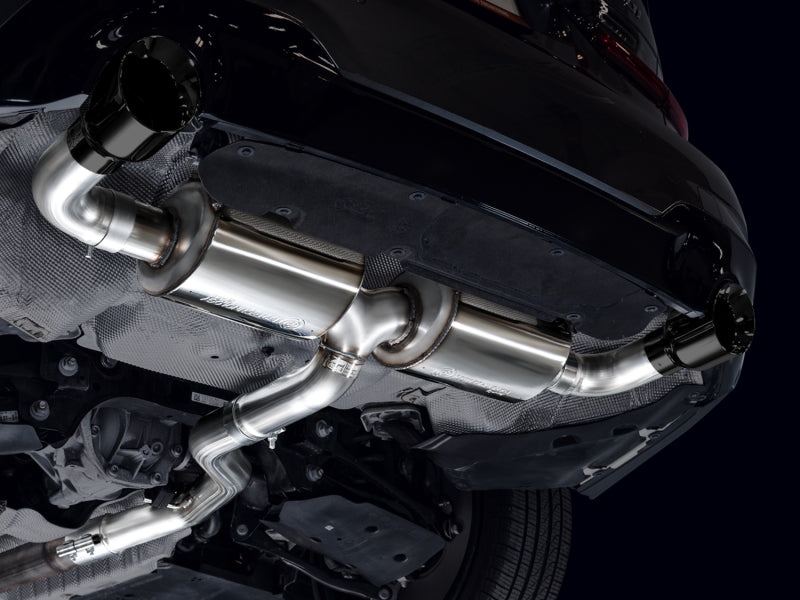 AWE 19-23 BMW 330i / 21-23 BMW 430i Base G2X Touring (Excl. Conv) Axle-Back Exhaust - Diamond Black - 3015-33429