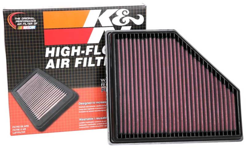 K&N 2019 BMW 330I L4-2.0L Turbo F/I/DSL Replacement Drop In Air Filter - 33-3136