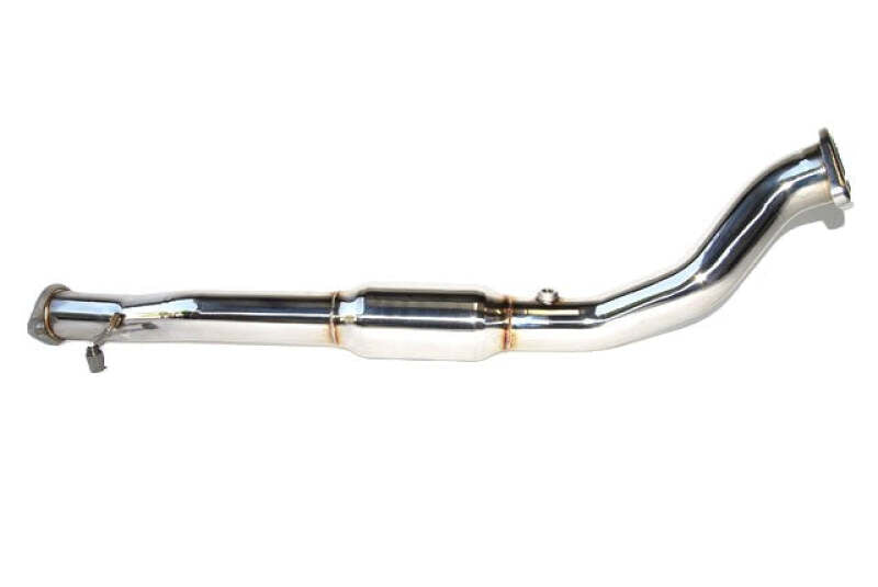 Invidia 08-15 Mitsubishi Evolution X High Flow Cat Downpipe & Test Pipe (One Piece) - HS09MEXDPC