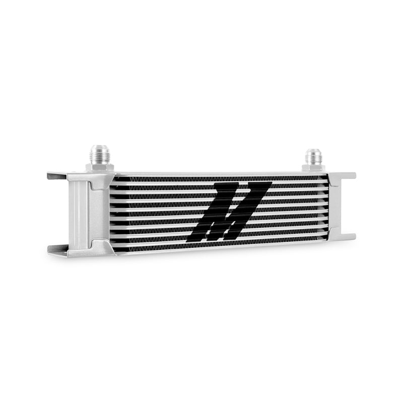 Mishimoto Universal -8AN 10 Row Oil Cooler - Silver - MMOC-10-8SL