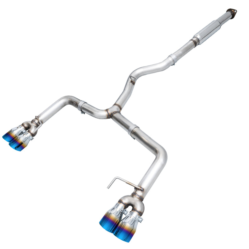 AWE Tuning 12-14 Subaru WRX STI Sedan Track Edition Exhaust - Vapor Blue Quad Tips (102mm) - 3020-49074