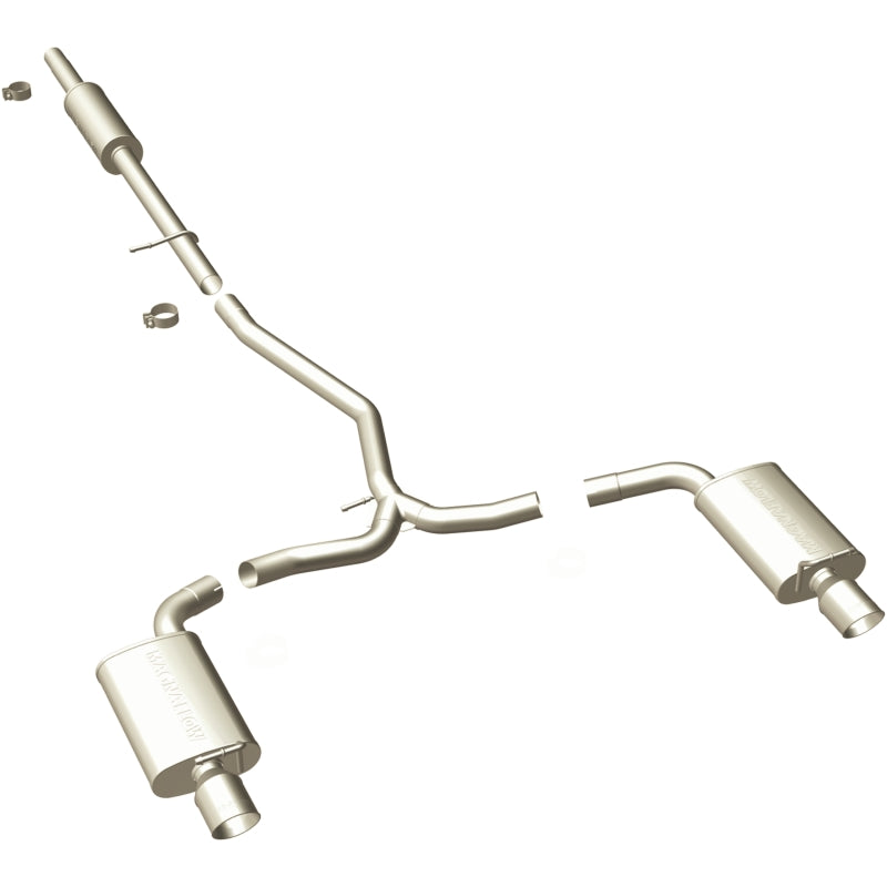 MagnaFlow 11-13 Ford Explorer V6 3.5L SS Catback Exhaust Dual Split Rear Exit w/ 3.5in SS Tips - 15467