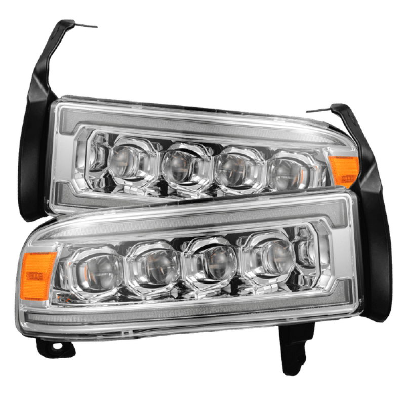 AlphaRex 94-01 Dodge Ram 1500 NOVA LED Headlights Chrome w/ Activ. Light Seq. Signal and SB DRL - 880351