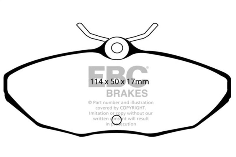 EBC 01-05 Ford Thunderbird 3.9 Redstuff Rear Brake Pads - DP31221C