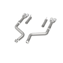 Load image into Gallery viewer, MagnaFlow Axle-Back, SS, 3in, Quad Split Rear 3.5 Tips 2015 Dodge Challenger incl SRT Hellcat - 19206