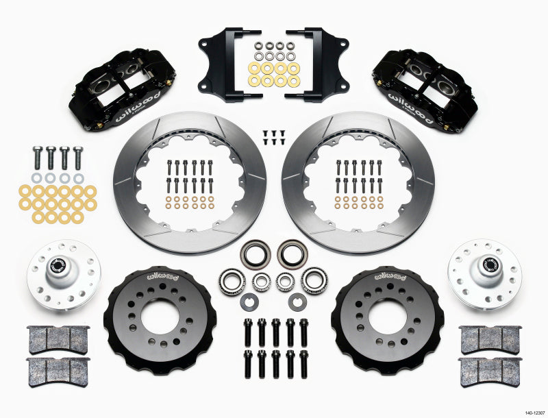 Wilwood Narrow Superlite 6R Front Hub Kit 12.88in Heidts Tri -5 2 inch Drop Spindle - 140-12307