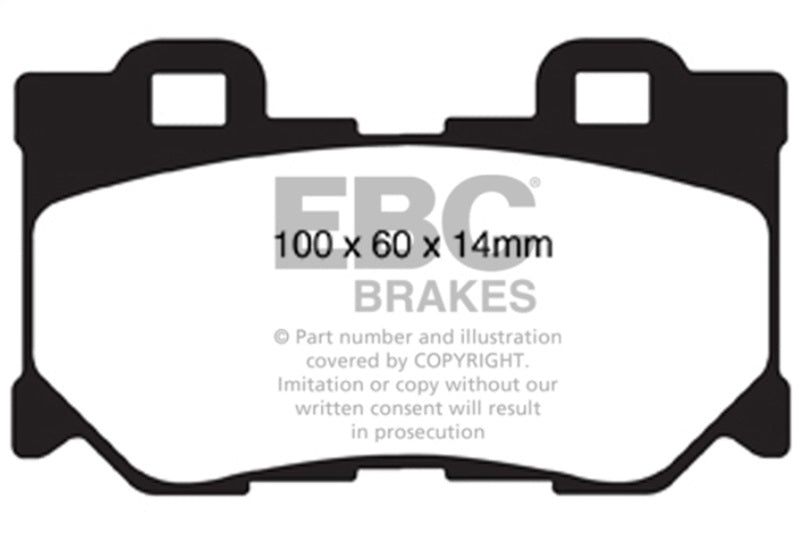 EBC 08-13 Infiniti FX50 5.0 Redstuff Rear Brake Pads - DP31824C