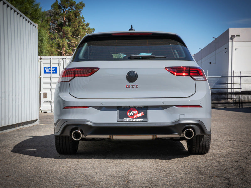 aFe 22-24 Volkswagen GTI MACH Force-Xp 3 to 2-1/2 IN Stainless Steel Cat-Back Exhaust w/Polished Tip - 49-36454-P