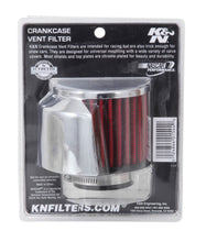 Load image into Gallery viewer, K&amp;N 1.5in Flange ID x 3in OD x 2.5in Height Clamp On Crankcase Vent Filter - 62-1514
