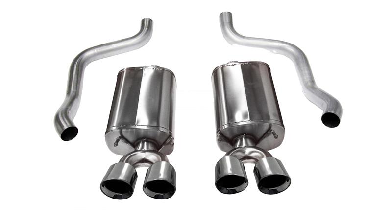 Corsa 2009-2013 Chevrolet Corvette C6 6.2L V8 Polished Sport Axle-Back Exhaust - 14108
