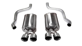 Corsa 2009-2013 Chevrolet Corvette C6 6.2L V8 Polished Sport Axle-Back Exhaust - 14108