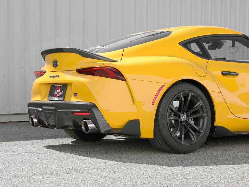 aFe POWER Takeda 2021 Toyota Supra 2.0L (t) 2.5in-3in 304 SS CB Exhaust w/ Polished Tips - 49-36050-P