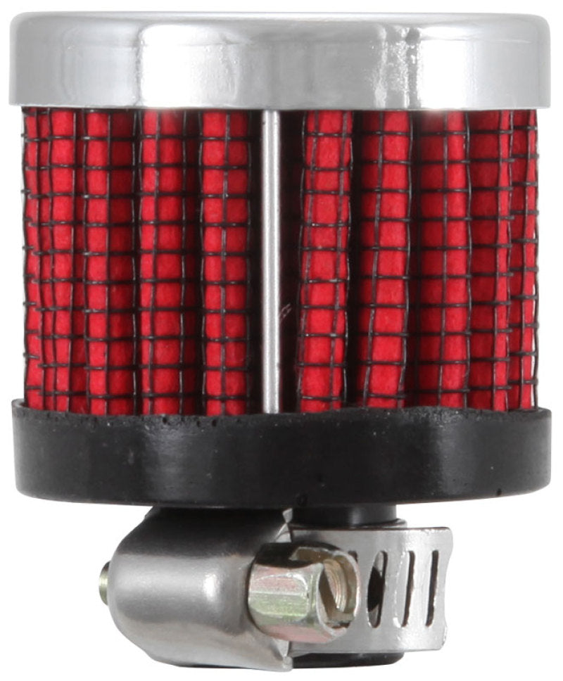 K&N .315/.431 Flange 1 3/8 inch OD 1.5 inch H Clamp On Crankcase Vent Filter - 62-2470