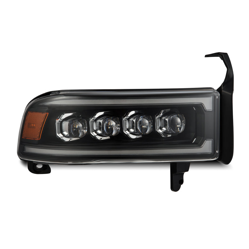 AlphaRex 94-01 RAM 1500 NOVA LED Proj Headlights Blk w/Activ Light/Seq Signal/SB DRL - 880350