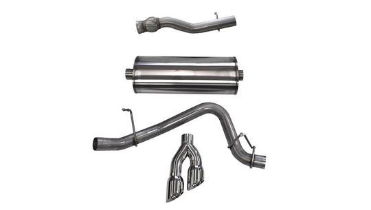 Corsa 2015-2020 GMC Yukon Denali XL 6.2L V8 3in Cat-Back Single Side Exit Twin 4in Polished Tips - 14749