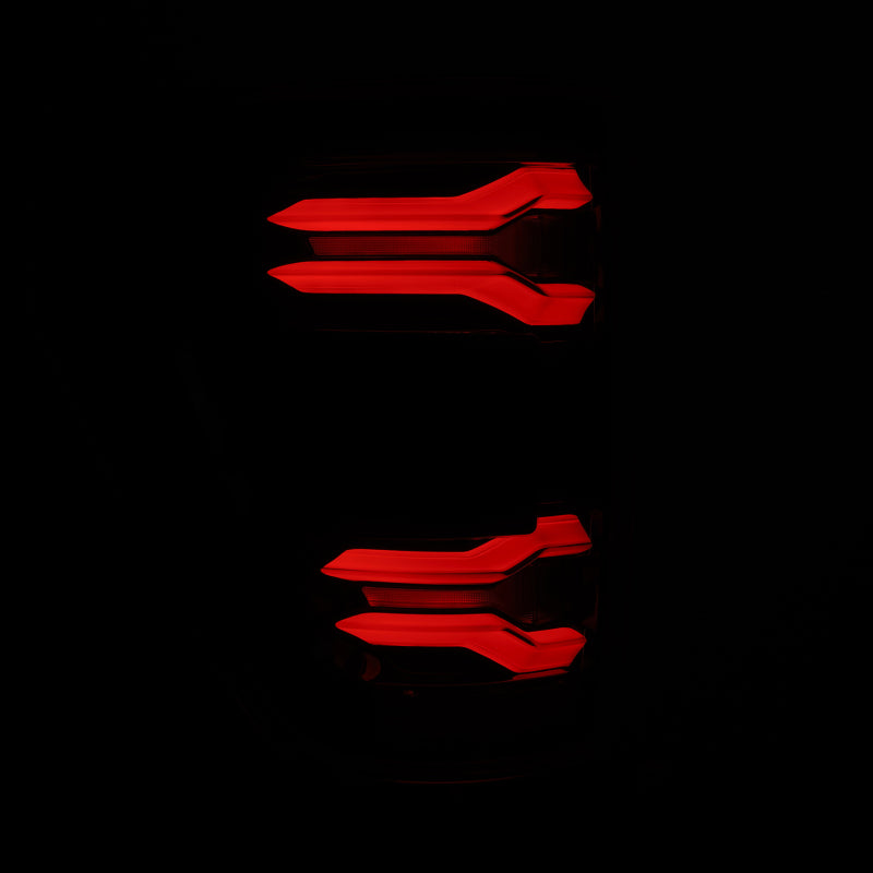 AlphaRex 21-23 Ford F-150 LUXX LED Taillights - Black w/ BLIS - 653040