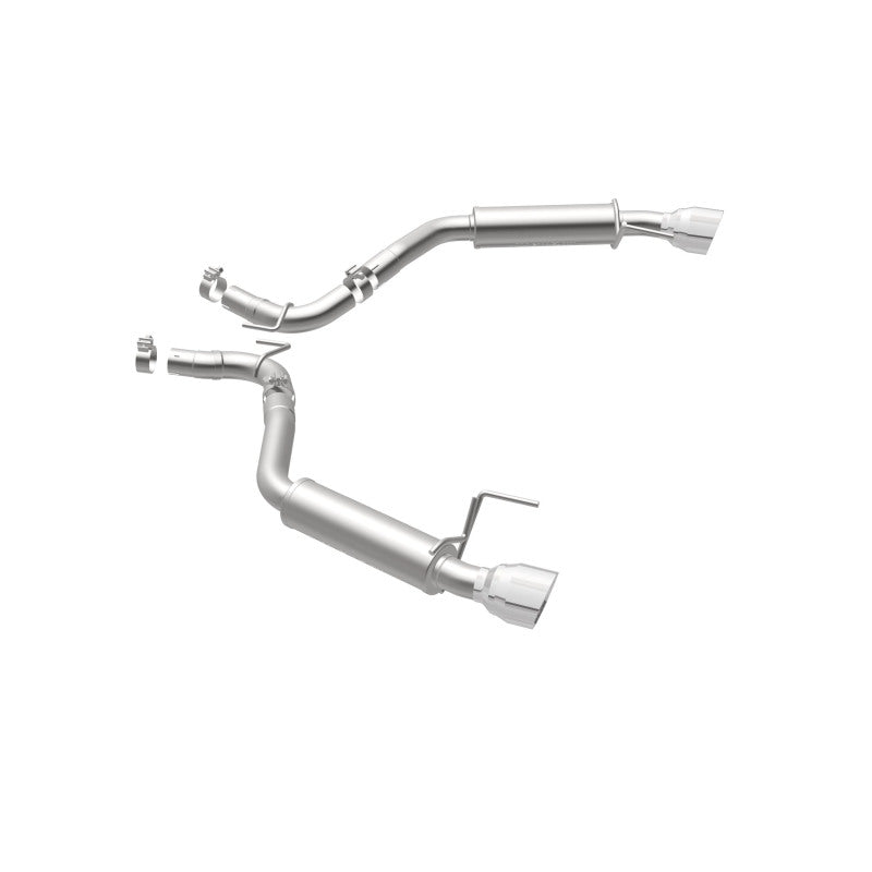 MagnaFlow Axle Back, SS, 2.5in, Competition, Dual Split Polish 4.5in Tip 2015 Ford Mustang Ecoboost - 19179
