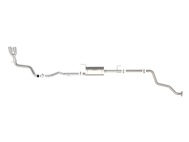 aFe 2024 Toyota Tacoma L4 2.4L Vulcan Series 2.5-3in 304 SS Steel Cat-Back Exhaust w/Polished Tips - 49-36074-P