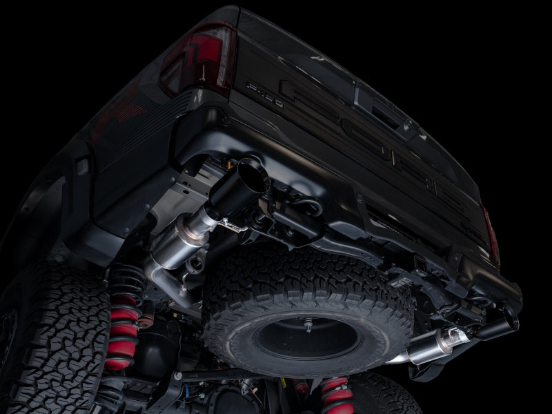AWE Tuning Gen 3 Raptor R SwitchPath Exhaust - Diamond Black Tips - 3025-33852
