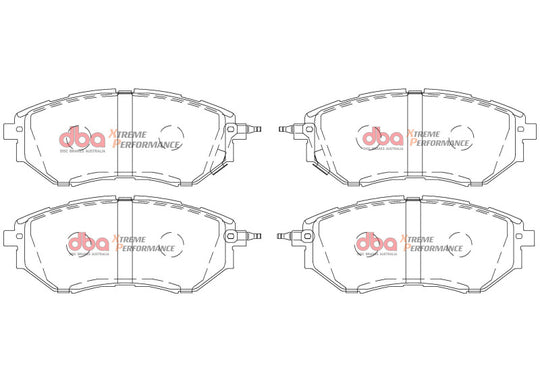 DBA 05-08 Subaru Legacy XP650 Front Brake Pads - DB1722XP