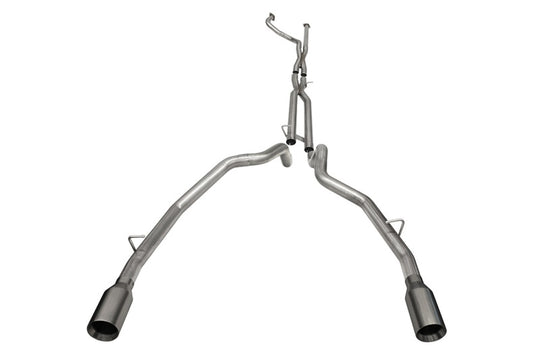 Corsa 2021-2024 Dodge Ram TRX Crew Cab Baja Catback Exhaust Dual Rear Gunmetal Tip - 21190GNM