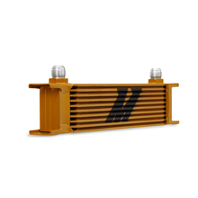 Load image into Gallery viewer, Mishimoto Universal 10 Row Oil Cooler - Gold - MMOC-10G