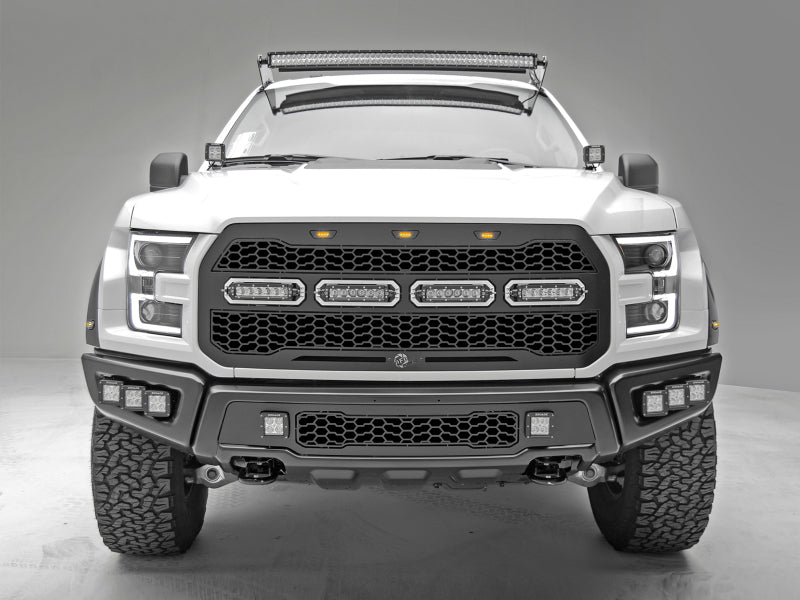 aFe 17-20 Ford Raptor w/o FFC Scorpion Grill w/ LEDs - 79-21001L